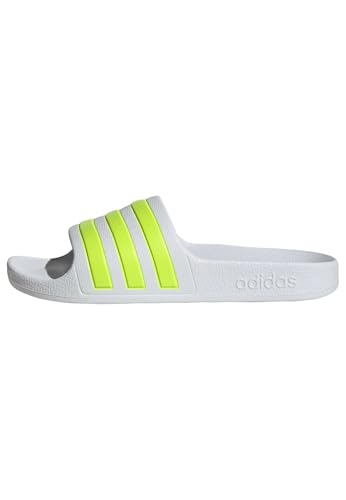 adidas Mixte enfant Adilette Aqua Slides Kids, ftwr white/solar slime/ftwr white, 34 EU
