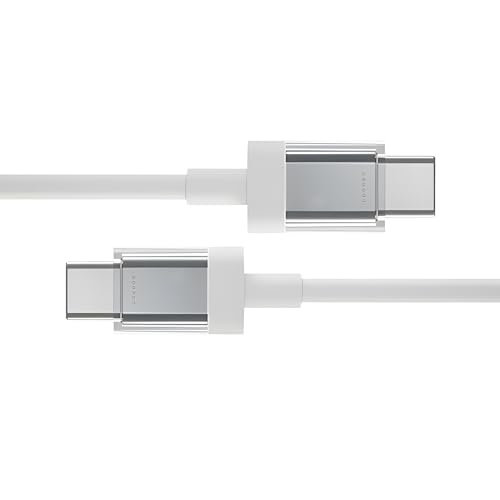 Image of Nothing Original 65W Type-C to C Fast Charging Cable Compatible with Nothing Phone 3A /3A Pro /2A Plus /2a /Cmf Phone 2 Pro /S25 Edge /Cmf /Bud /Laptops & Type C Devices Sync Data Transfer Speed Cable, White