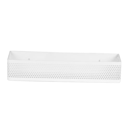 Image of SHIOK DECOR Long Metal Floating Wall Shelf Rack,for Decoration of Wall Living Room, Bedroom & Kitchen,Rack for Showpieces,Planter & Organizing Display Decorative Items - White 2pcs