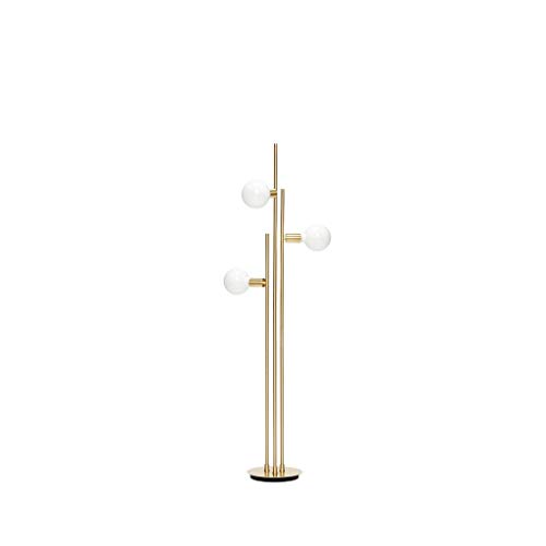 Preisvergleich Produktbild Hübsch Stehlampe m / Birne, Messing 78x28xh150cm, E27 / 40W / LED10W