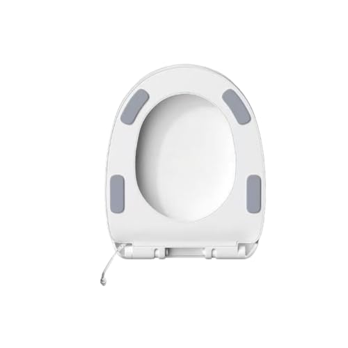 暖房便座、トイレ 便座、標準サイズおよび大型サイズのトイレに対応、デジタル温度調節、省エネ、取り付け簡単、ライトアイボリー (小さなU字型)