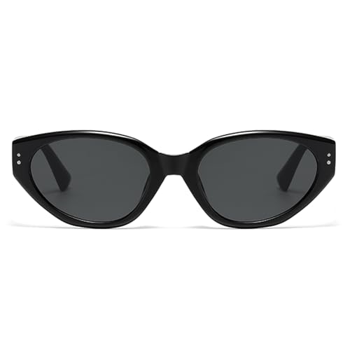 MAXJULI Oversized Sunglasses for Women Men UV Protection (Black Frame/Grey Lens)2