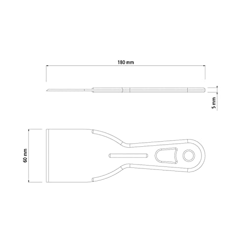 Tramontina Espátula Plástica Lisa 6 Cm