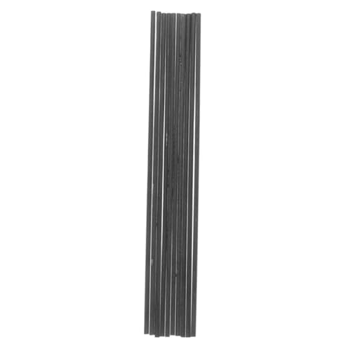 KALLORY Long Carbon Stirring Rod Set 10pcs Graphite Rods for Industrial Use for Electrolysis and Metalworking