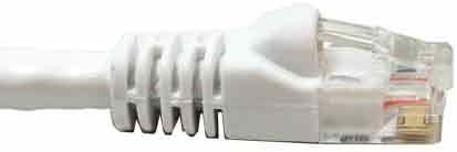 Miniatura 3 de Cable de red Ethernet sin blindaje Cat 6A (UTP) de 20 pies, 500 MHz, 24 AWG, color blanco