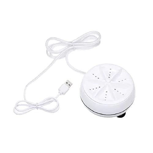 KYNEX - Mini máquina lava roupas portátil ultrassônica rotativa, USB, com ventosas para balde