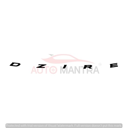Image of DZIRE Self Adhesive | Metal Sticker Logo Badge 3D Emblem Car Sticker (Black)