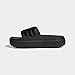 adidas womens Adilette Platform Black/Black/Black 9