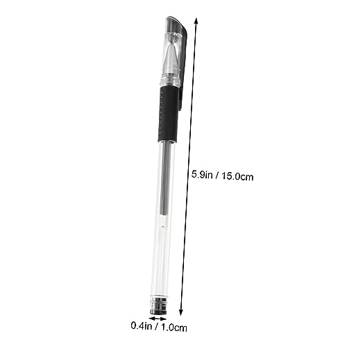 Uonlytech 12 bolígrafos ergonómicos de tinta gel negra miniatura 2