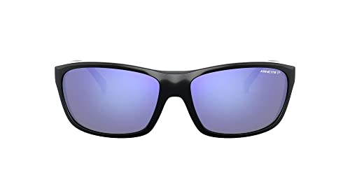 ARNETTE Unisex Sunglasses Matte Black Frame, Dark Grey Lenses, 63MM