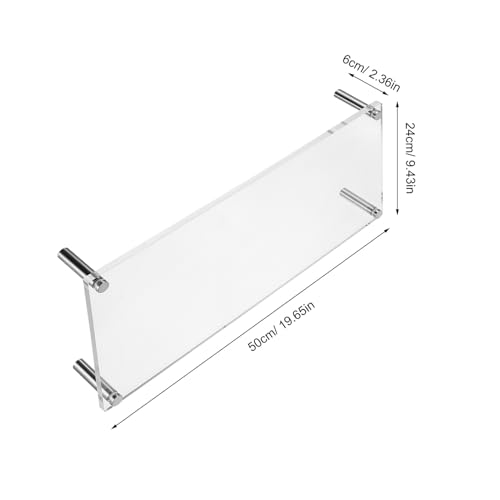 Support écran ordinateur transparent | Rehausseur de bureau table ergonomique - 3