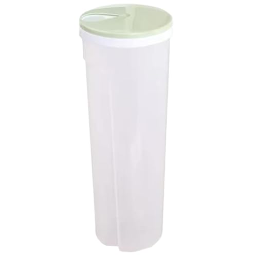 Spaghetti Storage Jar, Clear Plastic Pasta Storage Containers, Airtight Food Storage Container with Rotating Lid, Non Slip Spaghetti Jar for Noodles Beans Staples Pasta Storage Containers
