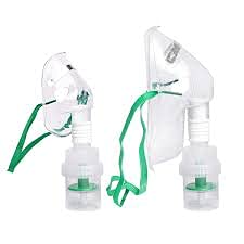 EZ-LIFE Nebulizer Mask Kit - Adult & Child Sizes, 5ml Medicine Cup & Air Tube Included, for Efficient Aerosol Therapy at Home (Transparent, Green)-image-11