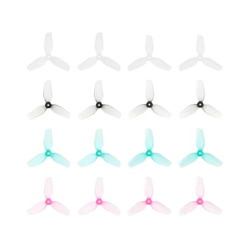 Hélices 31mm tripales transparentes améliorant la poussée drone