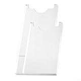 2 transparente Wandabstandshalter für Couch und Bett, Brandschutzvorrichtung, um Möbel von Wänden fernzuhalten und einen einfachen Zugang zu Steckdosen, transparentes Acryl-Design