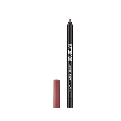 DIVAGE Lip Liner Pencil Waterproof – Long Lasting 8H Wear, Smudge-Proof & Transfer-Resistant, Smooth Creamy Texture for Precise Lip Definition –Pretty Nude