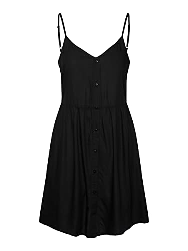 PIECES Damen Pctala Slip Dress Noos Bc, Schwarz, XS
