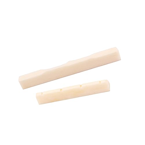 Garneck Ukulele Guitar Accessory Dj102 Bone Nut Saddle Kit Saddle and Nut for Ukulele