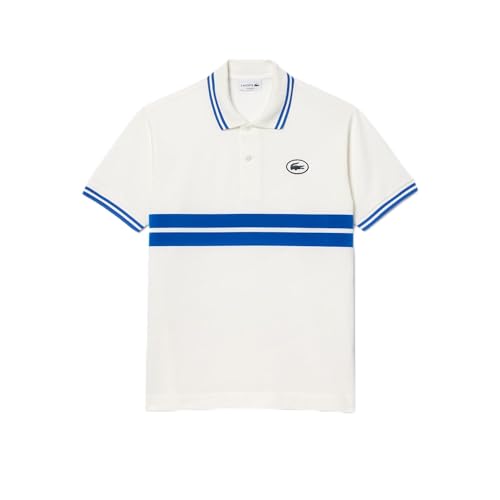 Lacoste Men's Short Sleeve Classic Fit Polo W/Stripes