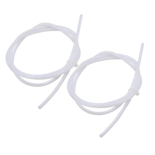 HEALSOPTHY 3d Printer Ptfe Tube Feeding Tubing Practical and Easy to Use 2pcs 2 Meters White Bowden Tube for Precise Fil