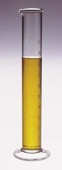 Kimble Chase KIMAX 20011-100 Borosilicate Glass, Class B Single Metric Scale Emulsion Test Cylinder, 100mL