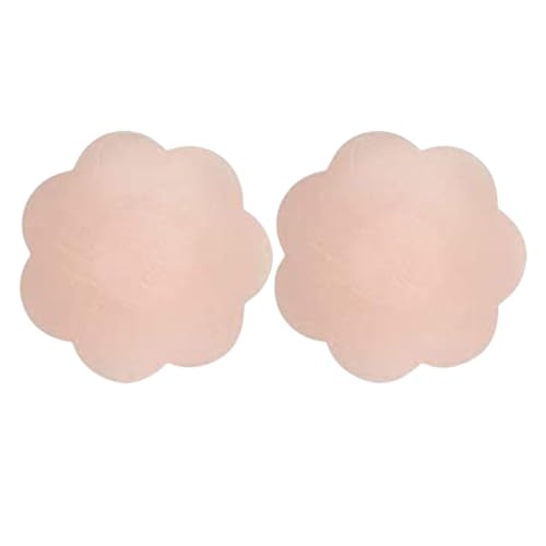Star Shape Nipple Covers for Women Reusable Silicone Pasties Invisible Adhesive Seamless Sweat Resistant Flower Design Skin Tone Comfortable Breast Covers for Backless Strapless Outfits (1 Pair)-image-11