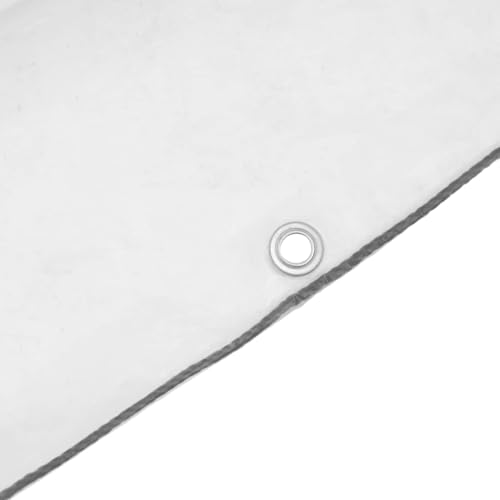 Bâche transparente 12x12m en polyéthylène avec œillets pour la protection extérieure - 7