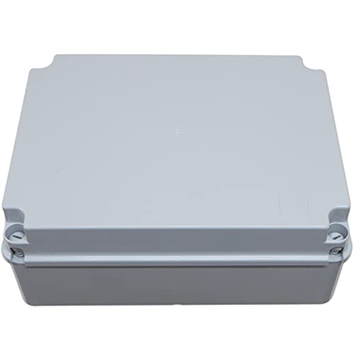 Abzweigdose, 300 x 220 x 120 mm Gehäuse, Schutzart IP56, wetterfest, flexibler PVC-outdoor mit Scharnier und Schrauben