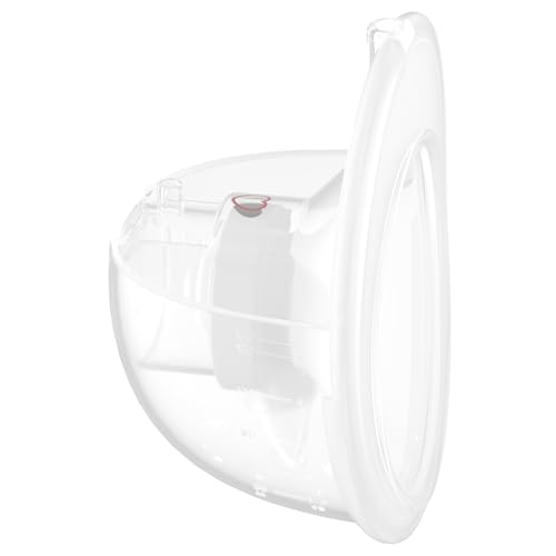 Image of Momcozy Full Set Collector Cup Only Compatible with Momcozy M5 NOT for Others. Original M5 Breast Pump Replacement Accessories (160ml, with Double-Sealed Flange 24mm)