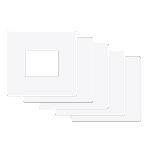 ilSALVAMURO® - 5 salvavidas transparentes de 16 x 16 cm para interruptores cuadrados de 1,2...