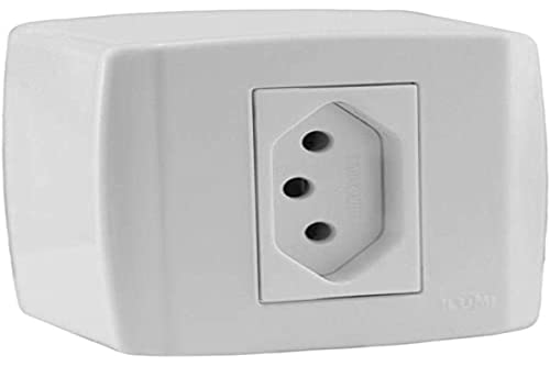 Conjunto 1 Tomada De Sobrepor 250V~ ILUMI, 384140, Branco