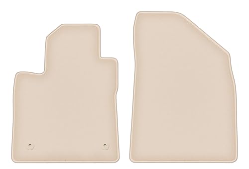 Tapis en velours Fortuna premium beige pour l'avant de votre berline MG 4