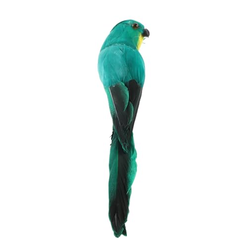 Gatuida Loro De Simulación Loros Artificial Pajarera Mini Loro Juguetes Pájaros Paloma Baño Periquito Piscina Loro De Hombro Decoración Inflable Hamaca Figurilla Loro Relleno Espuma Green