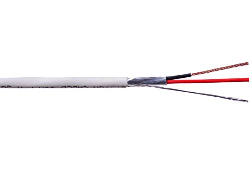 Câble de contrôle blindé 16/2 blanc CMP CL3P 120m anti-parasite pour alarme
