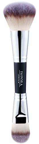 Powder Makeup Brush - Packing/Setting Buffing Blending Sculpting. Suitable for use with Cream Powder Blush Liquid Bronzer and Mineral Foundation