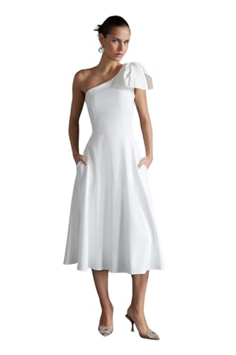 Robe midi skater Trendyol robe femme chic tissée coupe ajustée