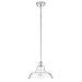 Linea di Liara Lucera Modern Farmhouse Pendant Light Fixture Ceiling Hanging Large Glass Pendant Lighting for Kitchen Island Polished Chrome Pendant Light Over Sink Light Fixtures, UL Listed