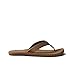 REEF Twinpin Mens Beach Flip Flop, Soft Cushion Footbed, Water Friendly, Sandstone, 13