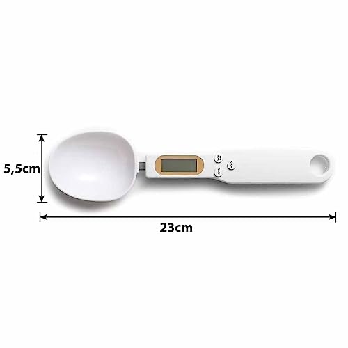Colher Balança Digital Dosadora Lcd Medidor Graos Alimento Tempero Raçao Remedio Cozinha Nutricionis