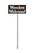 Funny Garden Staked Signs 21 to 28 Inches Tall (Small 21 Inches Tall, Weeders Welcome, Naturally Rusted)