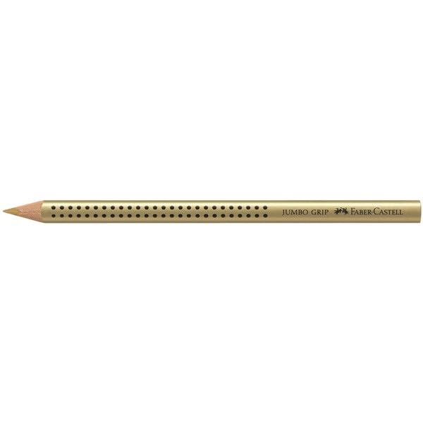 Crayons de couleur Jumbo Grip or pour dessin et coloriage bois
