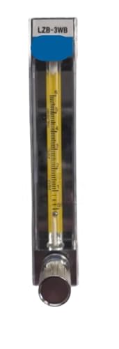 Débitmètre à flotteur en verre LZB-6WB vanne régulation flux air 0.3-3L/min