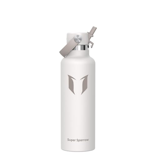 Sparrow Botella Agua Acero Inoxidable 750ml FlipFlow Botella Termica Pajita