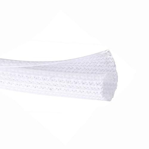 QCSIW Tubo de alambre de manga dividida de 1/2 pulgada x 100 pies, protector de cable seguro para mascotas a prueba de masticación para cables USB, alimentación, audio/video, funda duradera para