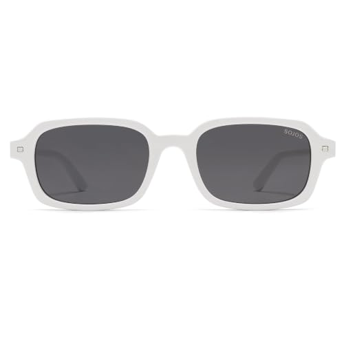 Image of SOJOS Trendy Rectangle Polarized Sunglasses Womens Mens SJ2610