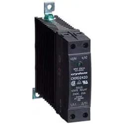 CKRA2430E, Solid State Relay, DIN Rail, Load: 24-280VAC 30A, Control: 18-36VAC, AC ZC, with Integrated Heat Sink, Screw