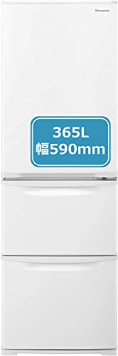 パナソニック 冷蔵庫 3ドア 365L 右開き グレイスホワイト NR-C372N-W