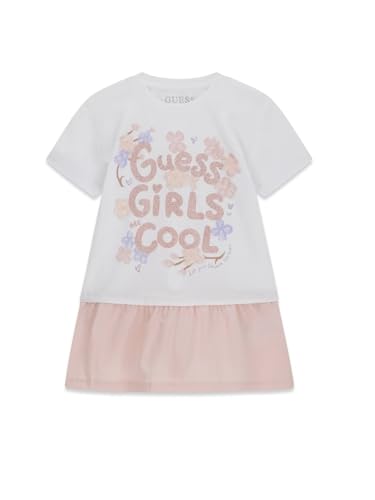 Robe blanche GUESS pour fille en coton chic et élégant