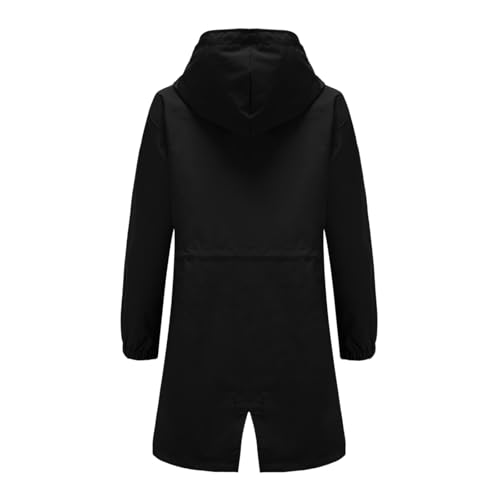 Chubasquero para senderismo de mujer impermeable largo ideal para viajes y montaña 5