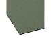 Smead Hanging File Folder, No Tabs, Legal Size, Standard Green, 25 per Box (64110)